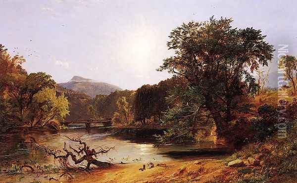 In the White Mountains Oil Painting - Jasper Francis Cropsey
