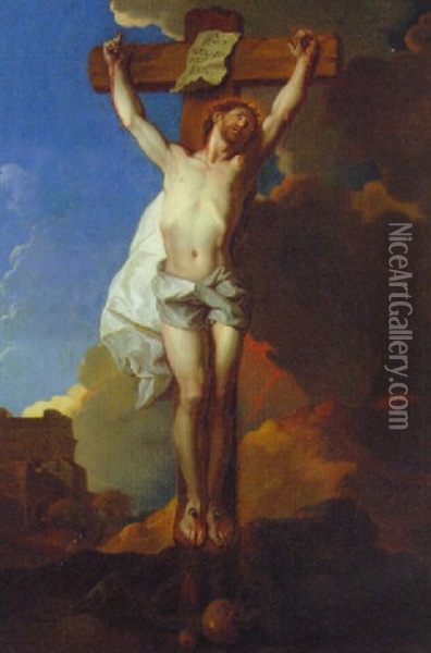 The Crucifixion Oil Painting - Charles de La Fosse