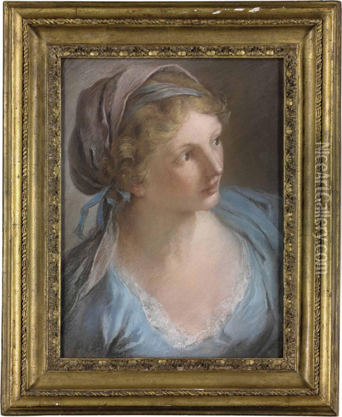 Portrait Of A Girl Oil Painting - Benedetto Luti
