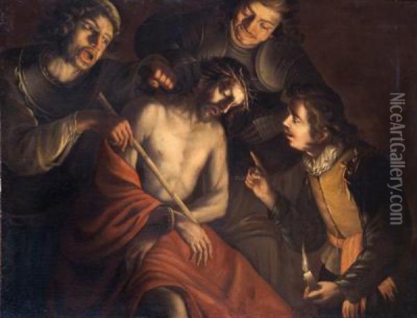 Die Verspottung Christi Oil Painting - Gerrit Van Honthorst