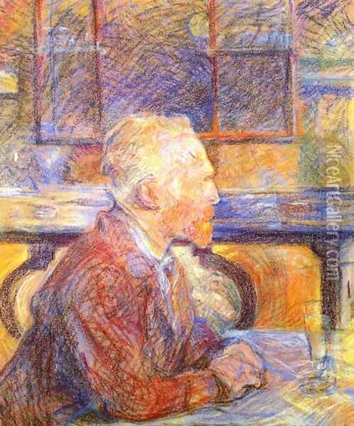 Portrait Of Vincent Van Gogh Oil Painting - Henri De Toulouse-Lautrec