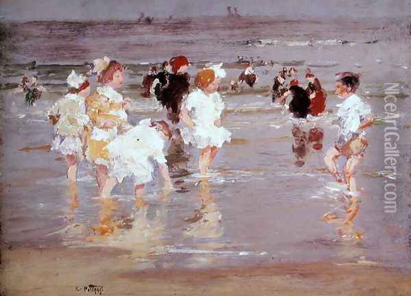 Children on the Beach Oil Painting - Edward Henry Potthast