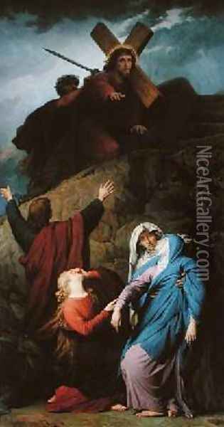 The Virgin of Calvary Oil Painting - Jules-Eugene Lenepveu
