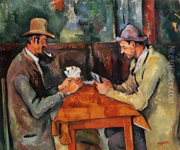Cardplayers 2 Oil Painting - Paul Cezanne