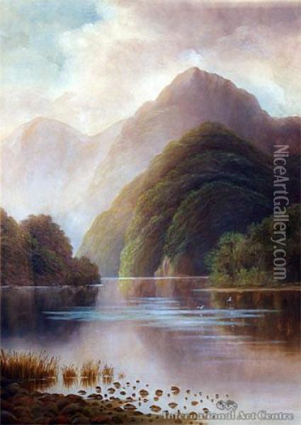 Dusky Sound Oil Painting - Henry William Kirkwood