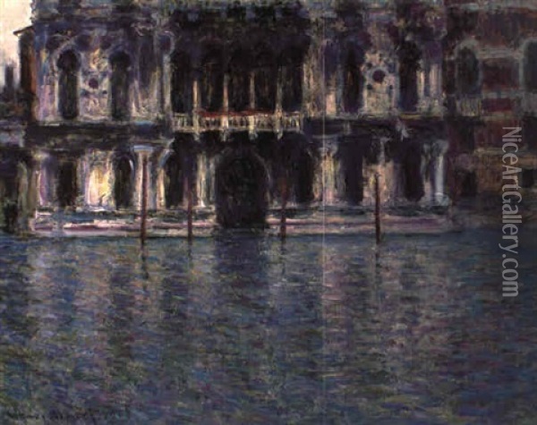 Le Palais Contarini Oil Painting - Claude Monet