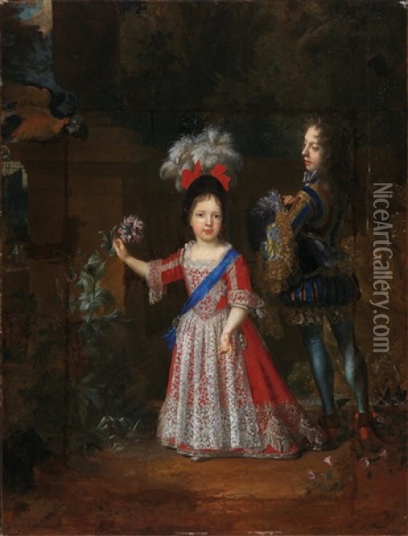 Portrait Of Prince James Francis Edward Stuart Oil Painting - Nicolas de Largilliere