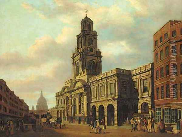 The second Royal Exchange Oil Painting - English School