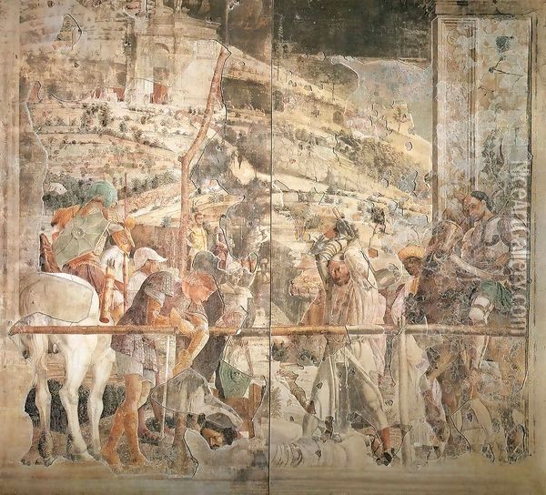 Scenes from the Life of Saint James Martyrdom of Saint James Oil Painting - Andrea Mantegna