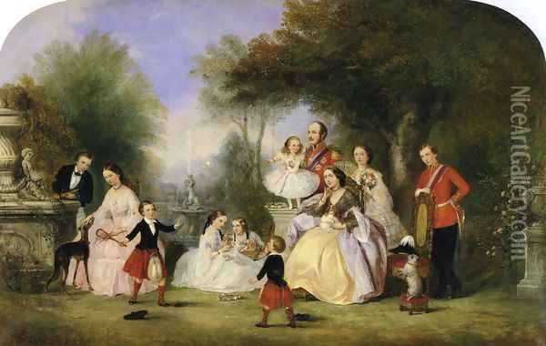The Royal Family Oil Painting - Henry Andrews