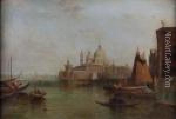 Venetian Canal View Oil Painting - Edward William Cooke