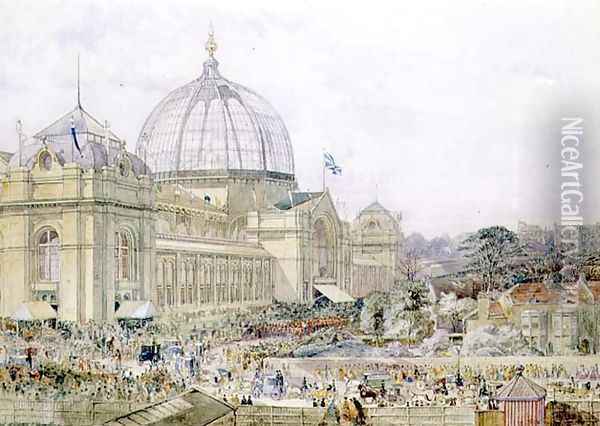 International Exhibition 1862- Official Opening Oil Painting - Edward Sheratt Cole