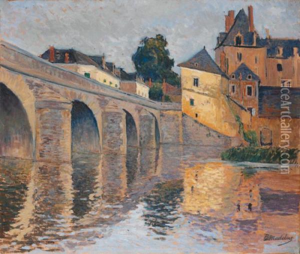Le Pont Du Village Oil Painting - Paul Madeline