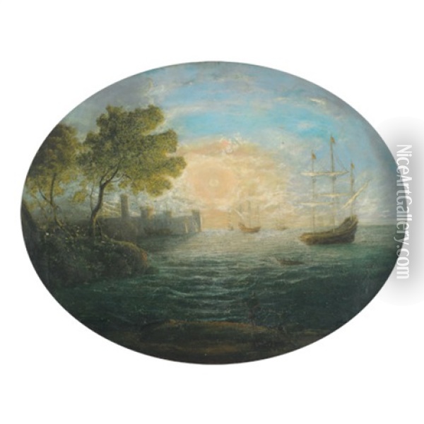 Sea Piece (coast Scene) Oil Painting - Claude Lorrain