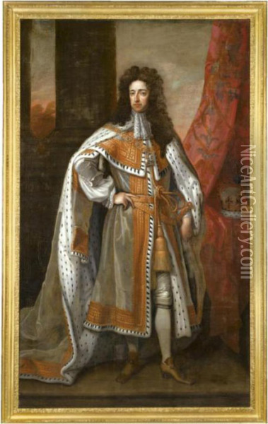 Portrait Of William Iii (1650-1702) Oil Painting - Sir Godfrey Kneller