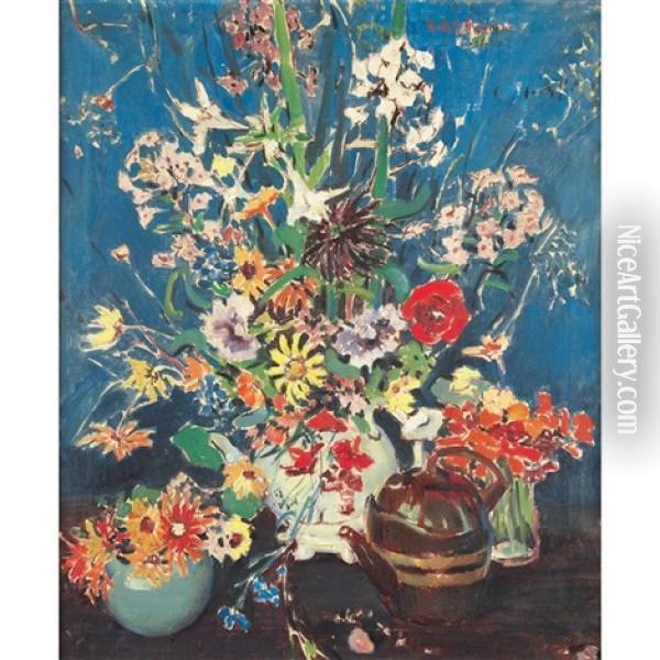 Floral Still Life Oil Painting - Ruth A. (Temple) Anderson