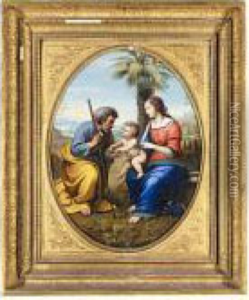 The Holy Family Oil Painting - Raphael (Raffaello Sanzio of Urbino)