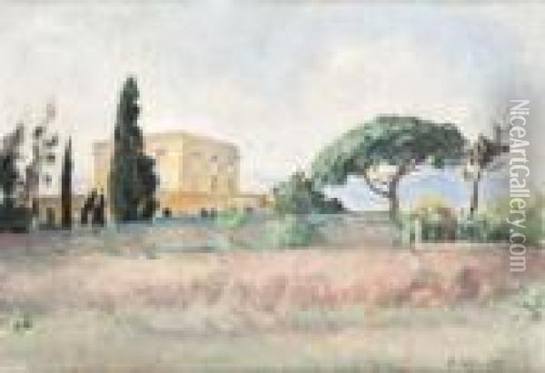 Vue D'une Villa Oil Painting - Henri Lebasque