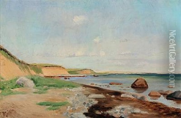 Landscapes (3 Works, Various Sizes) Oil Painting - Peder Vilhelm Jensen-Klint