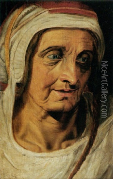 The Head Of An Elderly Woman Oil Painting - Ernst-Gotthilf Bosse