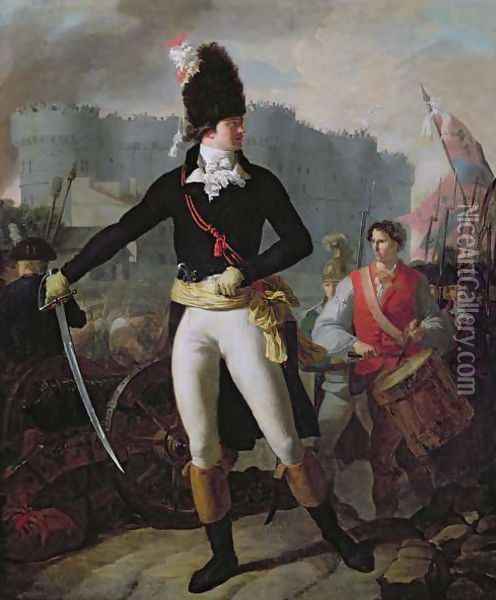 A Winner of the Bastille, 14th July 1789 Oil Painting - Charles Thevenin