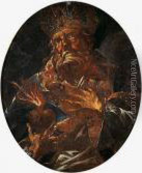 Santo Padre De Laiglesia Oil Painting - Francisco De Goya y Lucientes
