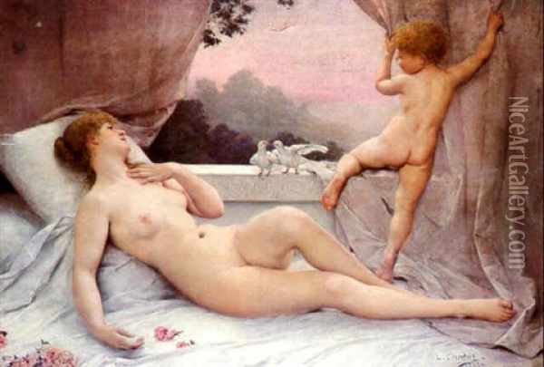 Le Reveil De Venus Oil Painting - Louis Courtat