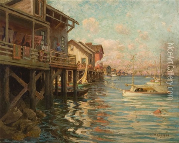 Old San Pedro Oil Painting - William Lee Judson