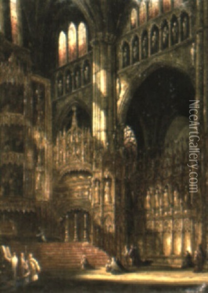 Toledo Cathedral, Spain Oil Painting - Henry Schafer