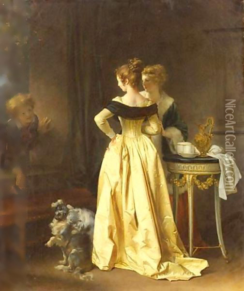Le Bouquet Oil Painting - Marguerite Gerard