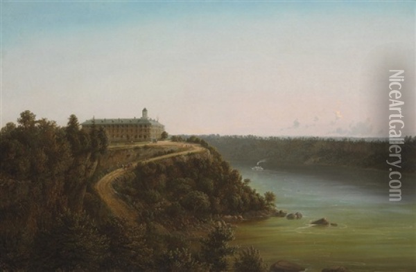 The Clifton House, Niagara Falls, Ontario Oil Painting - Ferdinand Richardt