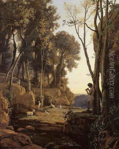 The Little Shepherd Oil Painting - Jean-Baptiste-Camille Corot