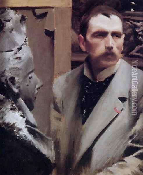 Self Portrait Oil Painting - Anders Zorn