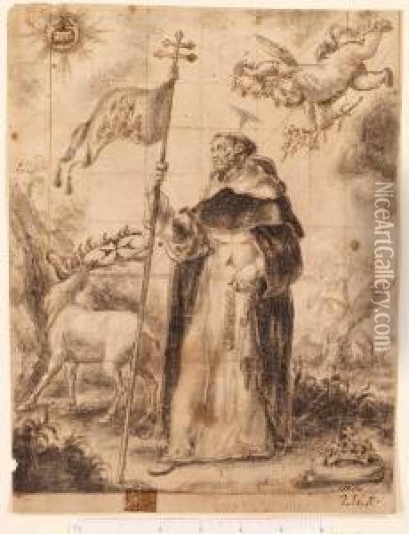 Saint Felix Of Valois Oil Painting - Juan Del Castillo