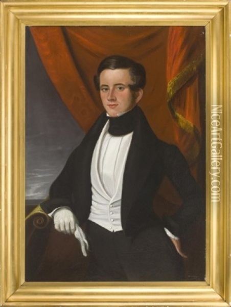 Portrait Of The Young Merchant, John Henry Shortridge Oil Painting - William Stoodley Gookin