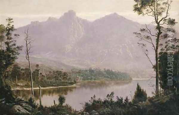Mount Olympus and Mount Marion, Tasmania Oil Painting - H. Forrest