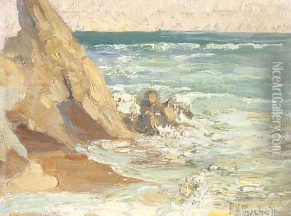 A Group of Point Mugu, California Seascapes Oil Painting - Franz Bischoff