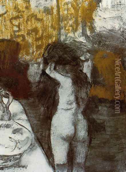 After the Bath III Oil Painting - Edgar Degas