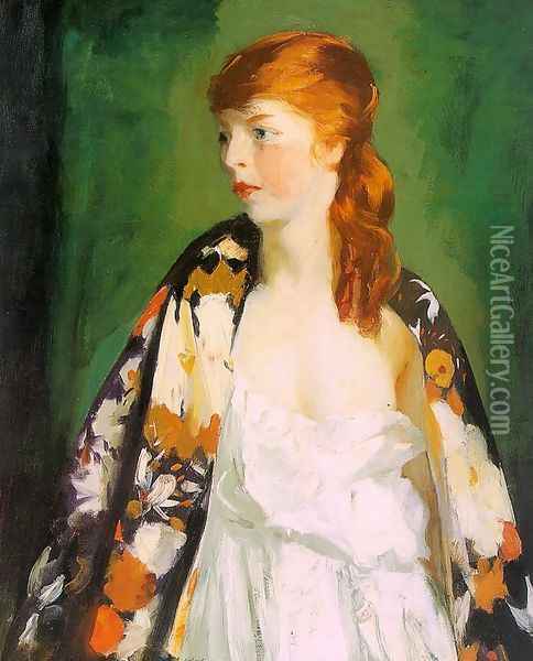 Edna 1910 Oil Painting - Robert Henri