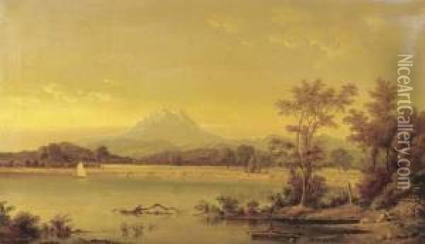 Mount Shasta Oil Painting - Juan Buckingham Wandesforde