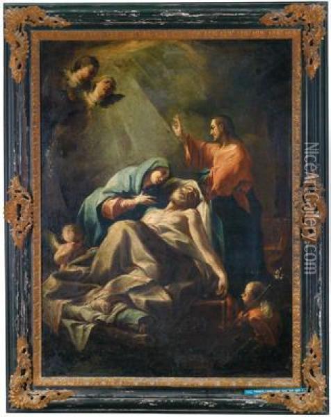 La Morte Di San Giuseppe Oil Painting - Paul Troger