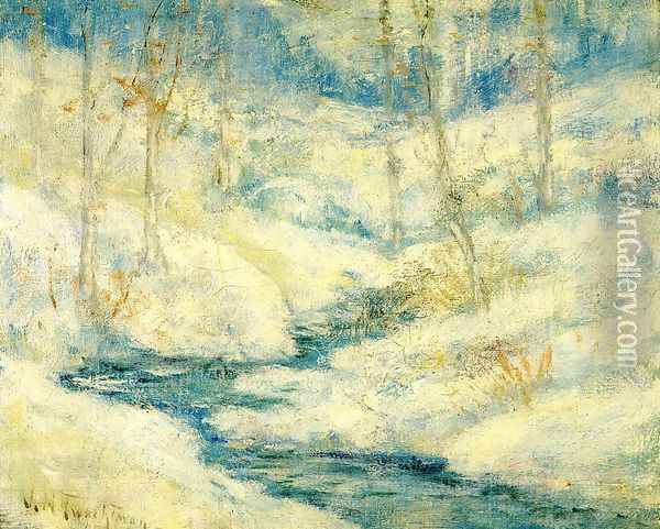 Snow Scene2 Oil Painting - John Henry Twachtman