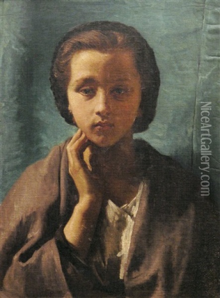 Prima Donna Oil Painting - Domenico Morelli