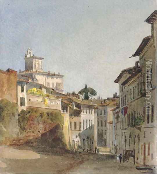 Casa Dies, Rome Oil Painting - Harriet Cheney