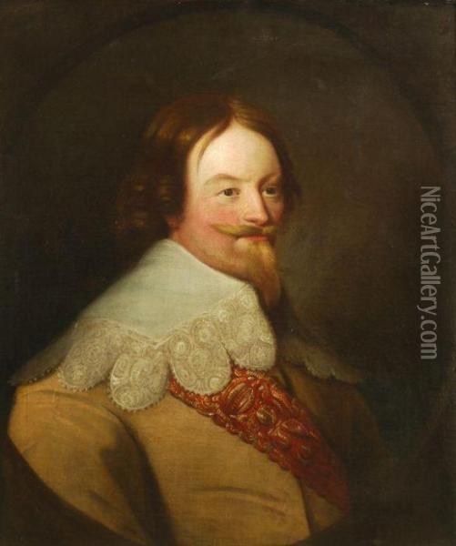 General David Leslie, Lord Newark Oil Painting - George Jamesone