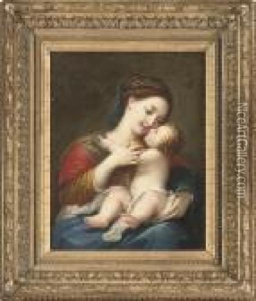 The Madonna And Child Oil Painting - Anton Raphael Mengs