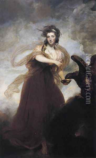 Mrs. Musters as Hebe 1785 Oil Painting - Sir Joshua Reynolds