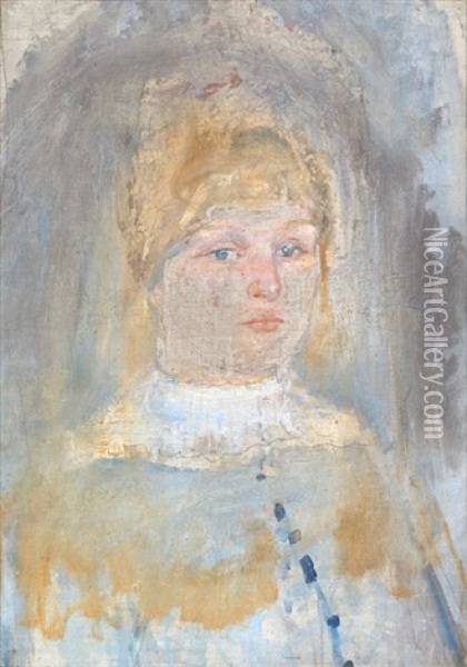 Dagny Konow Oil Painting - Edvard Munch