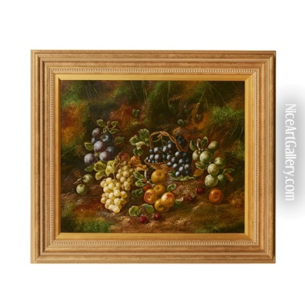 Still Life Of Fruit Oil Painting - Henry John Livens