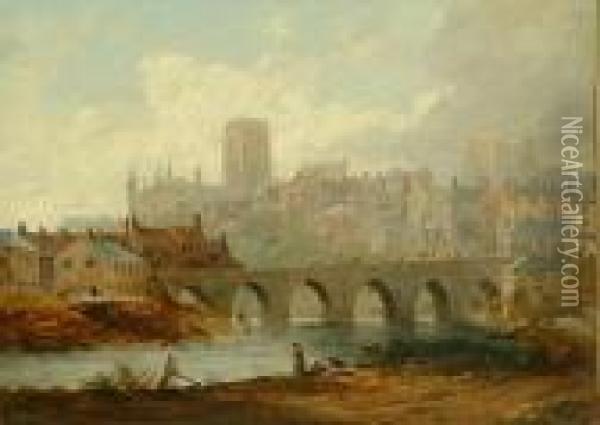 Durham Oil Painting - John Wilson Carmichael